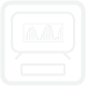 An icon of a computer being used to model building energy use.